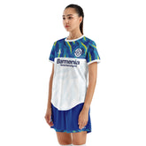 Women Soccer Jersey with Short, Personalized Name Shirt, Football Training Kit Lava White